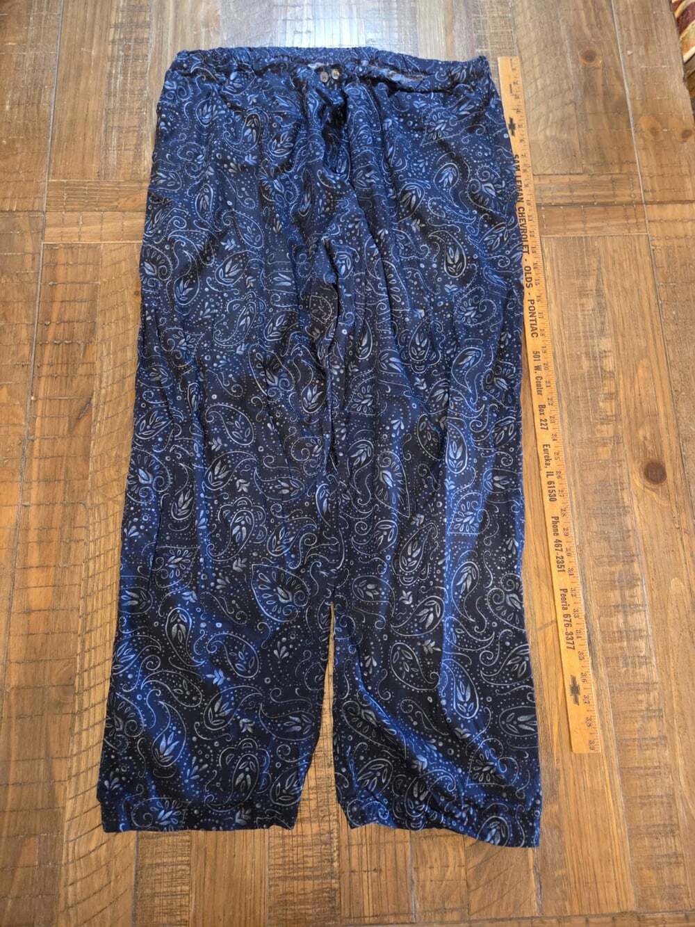 Polo Ralph Lauren Paisley Sleepwear Pants W/ Pockets XL 109% Cotton